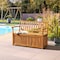 Alaterre Furniture Londonderry 47"WAcacia Wood Outdoor Storage Bench ANLD01ANO - alternate 3
